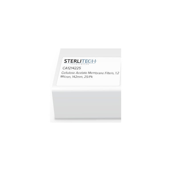 Cellulose Acetate Membrane Filters, 1.2 Micron, 142mm, PK25